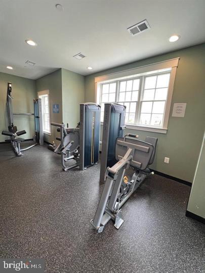 view of workout area