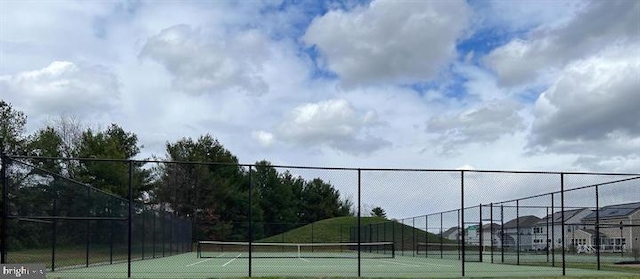 view of tennis court