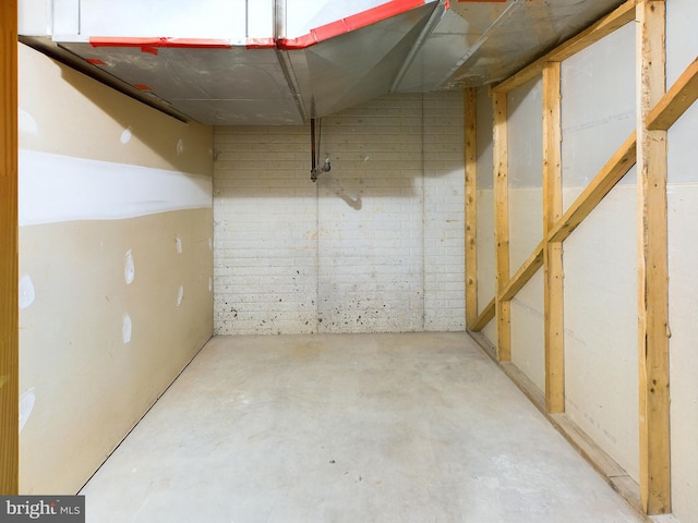 view of basement