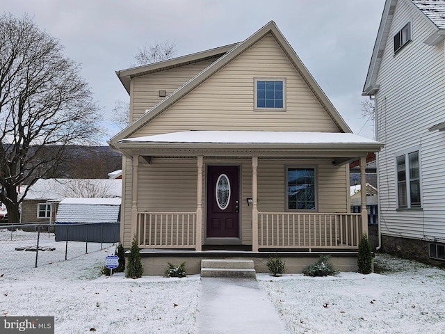 view of bungalow-style house