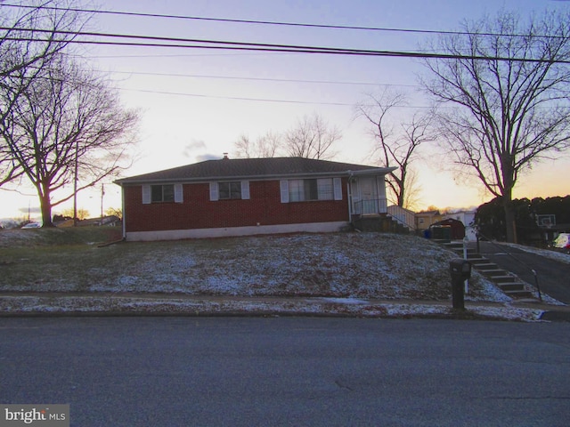 view of front of home