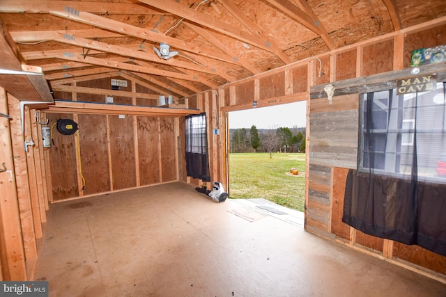 view of storage area