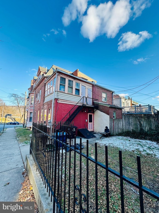 view of front of home