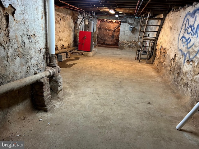 view of basement