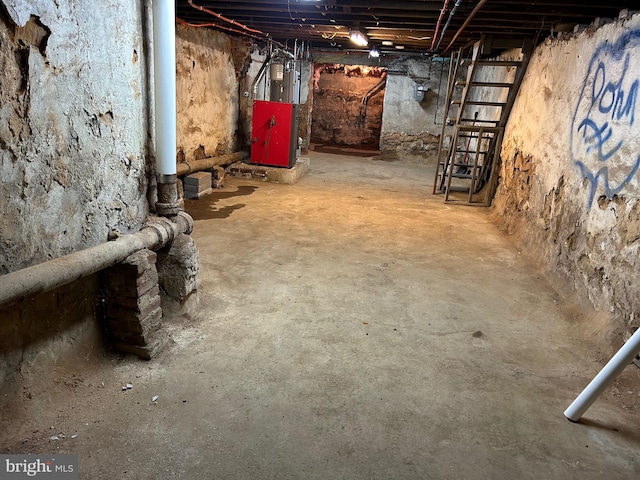 view of basement