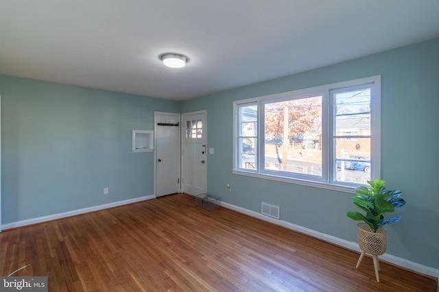 entryway featuring hardwood / wood-style floors