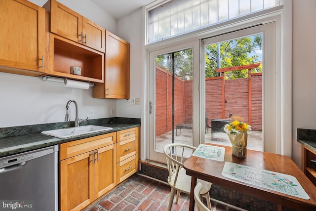 kitchen with dishwasher and sink