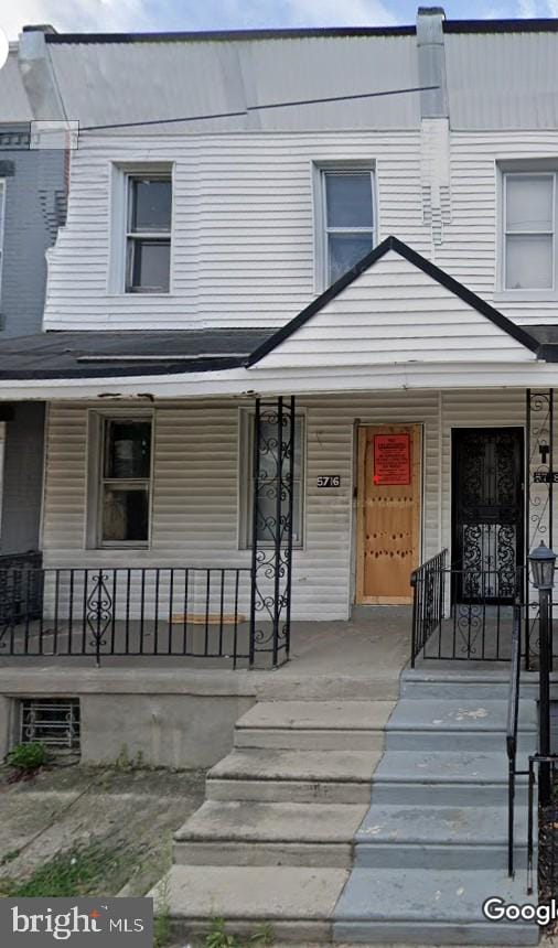 5716 Commerce St, Philadelphia, PA 19139 - view of property featuring covered porch