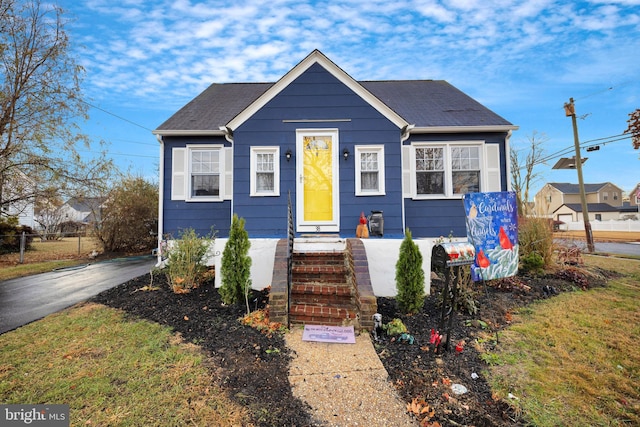 view of bungalow