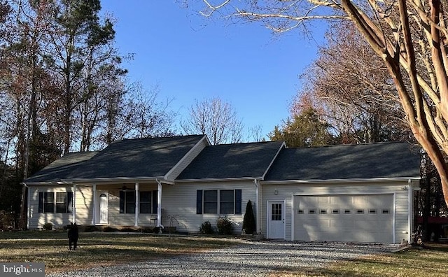 ranch-style house with a garage