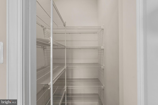 view of pantry