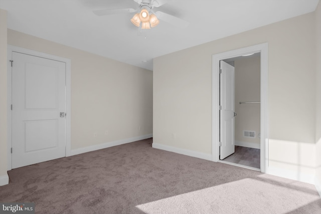 14 Mill Creek Ct, Bayville, NJ 08721 - unfurnished bedroom with carpet floors, baseboards, and a ceiling fan