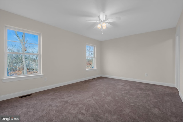 14 Mill Creek Ct, Bayville, NJ 08721 - unfurnished room with carpet floors, ceiling fan, and baseboards