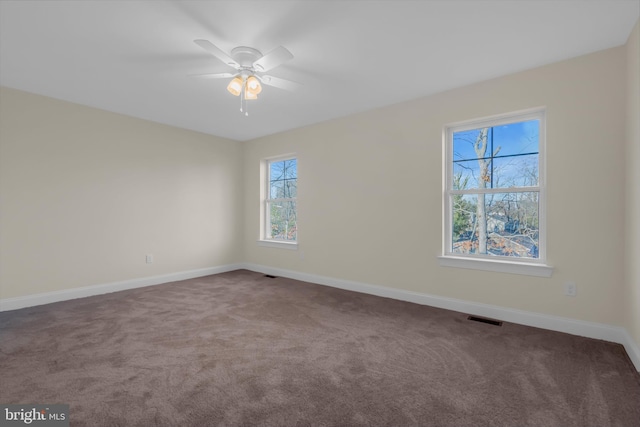 14 Mill Creek Ct, Bayville, NJ 08721 - carpeted empty room featuring a ceiling fan and baseboards