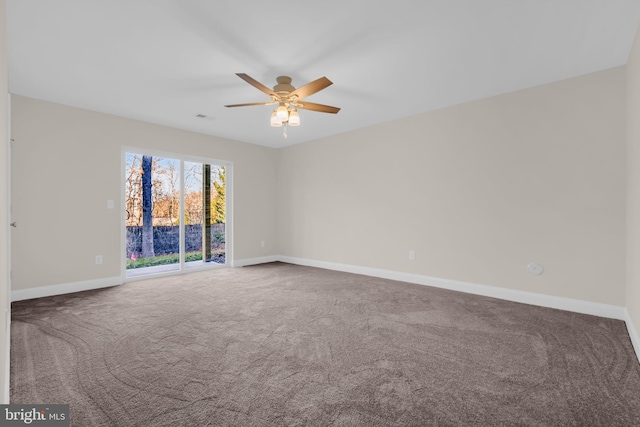 14 Mill Creek Ct, Bayville, NJ 08721 - carpeted spare room with a ceiling fan and baseboards