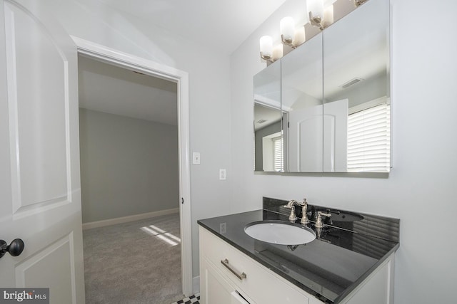 bathroom with vanity