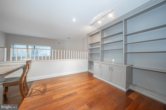 interior space with light wood-type flooring