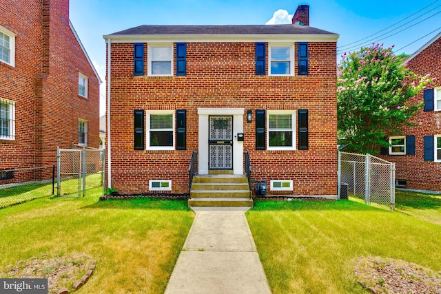 view of front of house featuring a front yard