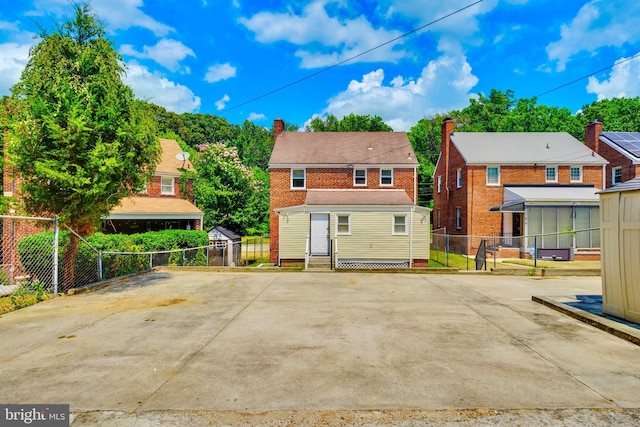 view of back of property