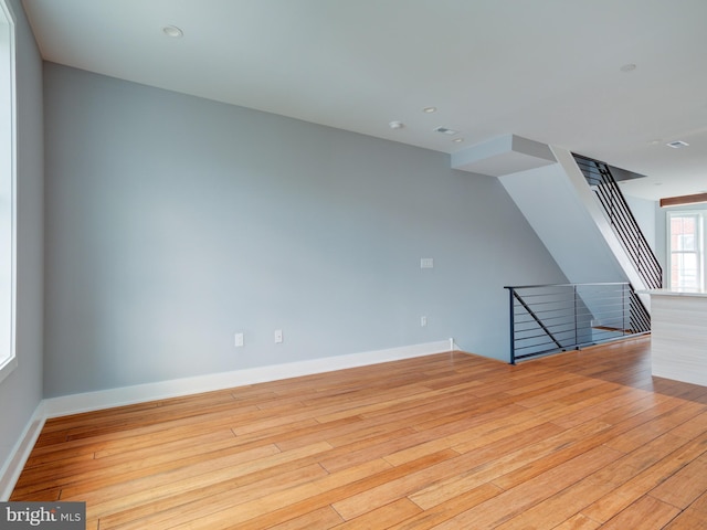 interior space featuring light hardwood / wood-style floors