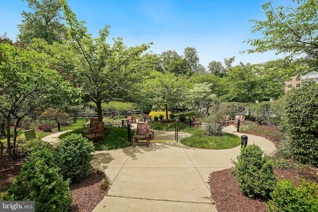 view of patio with fence