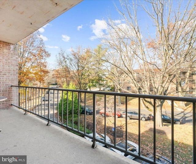 view of balcony