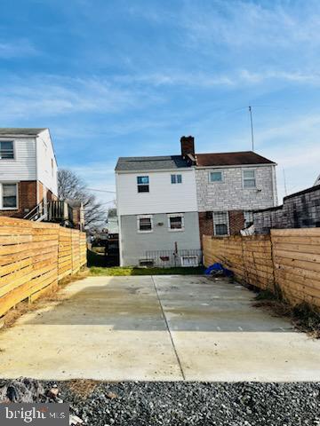 view of back of property