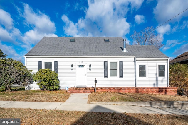 view of front of home