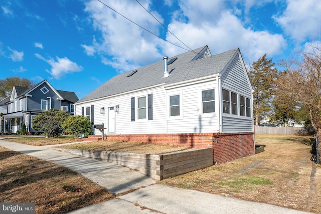 view of front of home