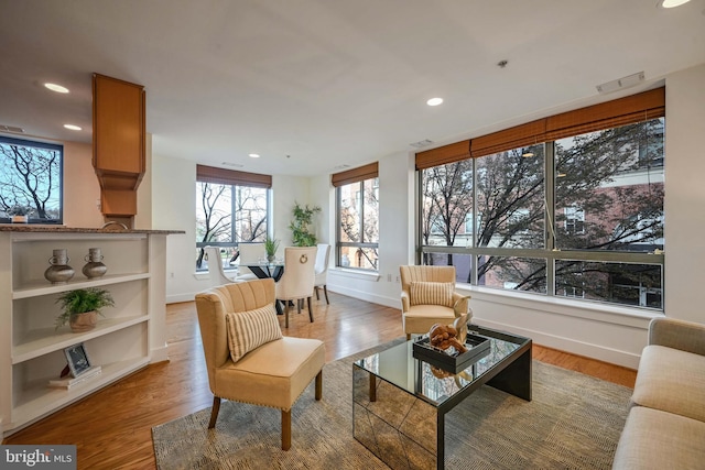 interior space featuring light hardwood / wood-style floors