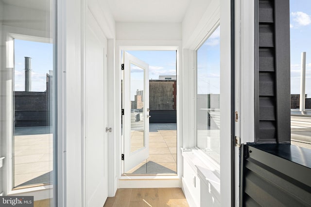 interior space featuring light hardwood / wood-style flooring