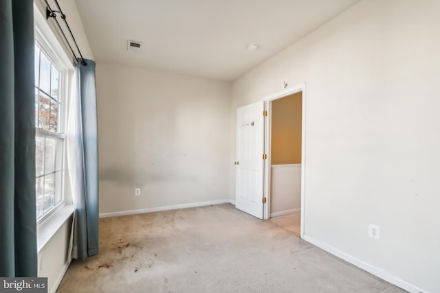 view of carpeted empty room