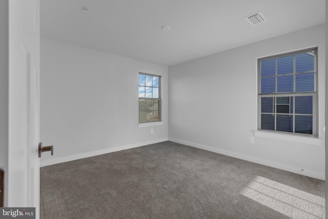 view of carpeted empty room