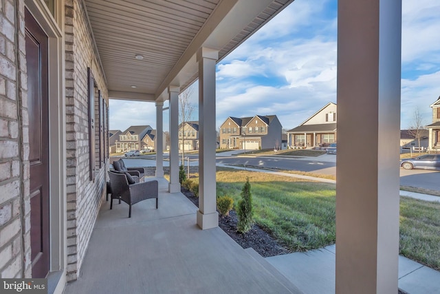 view of patio / terrace with covered porch