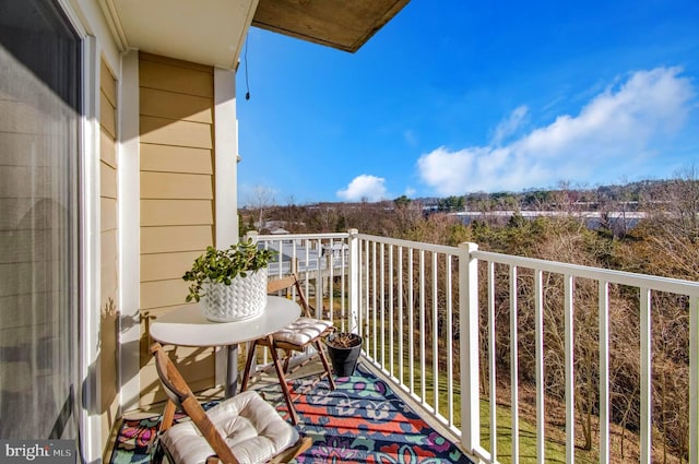 view of balcony