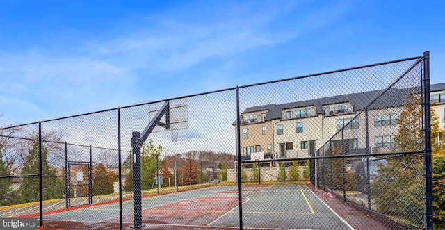 view of basketball court