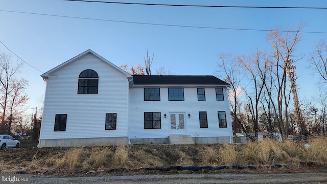 view of front of home with french doors