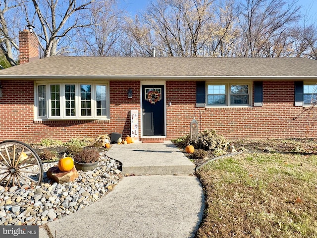 view of ranch-style home