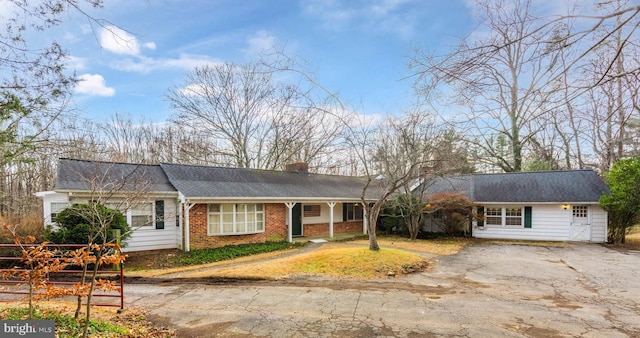 view of ranch-style home