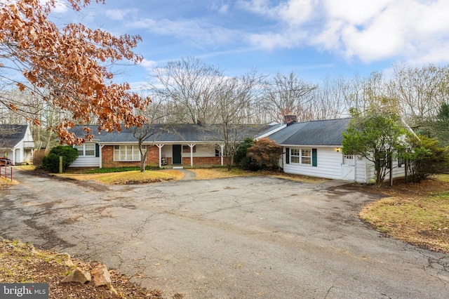 view of ranch-style house