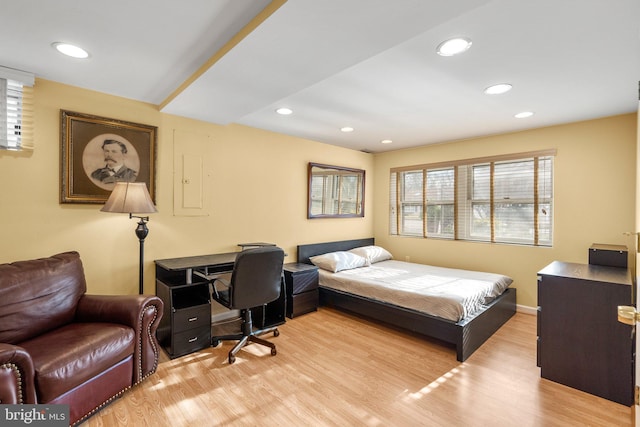 1022 Tyler Ave, Annapolis, MD 21403 - bedroom with wood finished floors, recessed lighting, and an office area