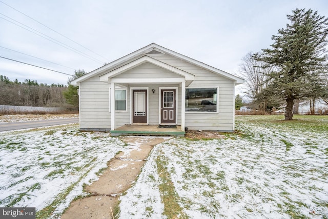 view of bungalow-style house