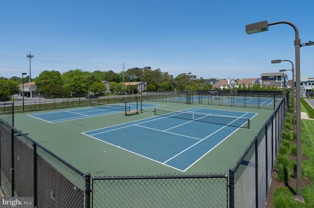 view of tennis court