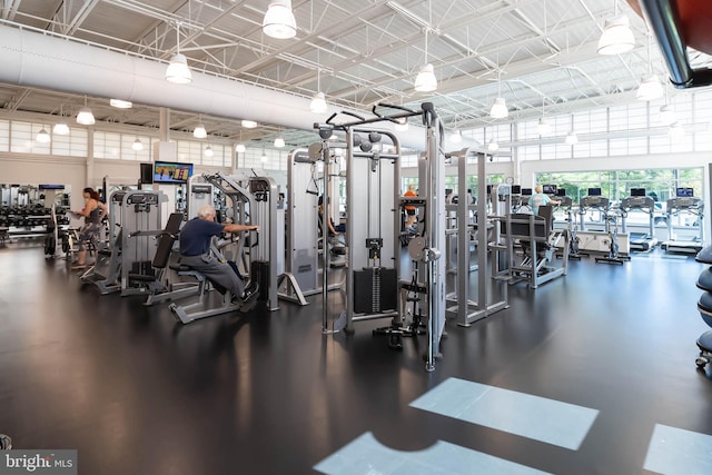 view of exercise room