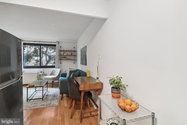 dining room featuring light hardwood / wood-style floors