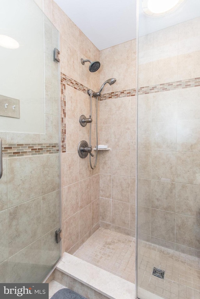 bathroom with walk in shower