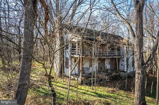 view of rear view of property