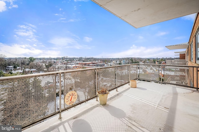 view of balcony