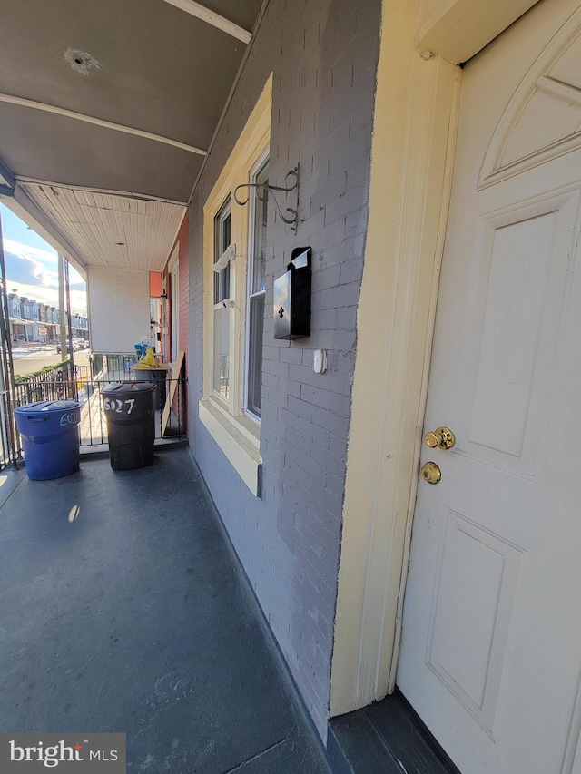 view of patio with covered porch