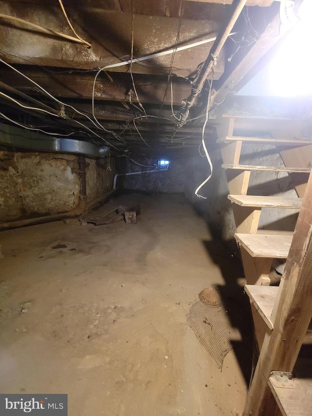 view of basement